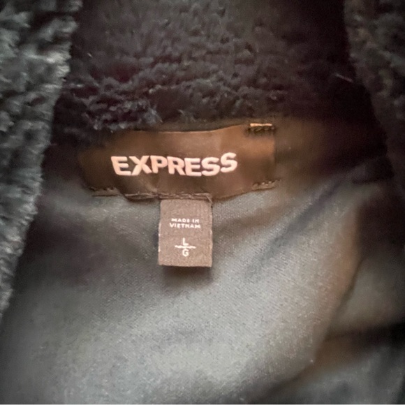 Express Dark Green Teddy Jacket - Picture 5 of 6